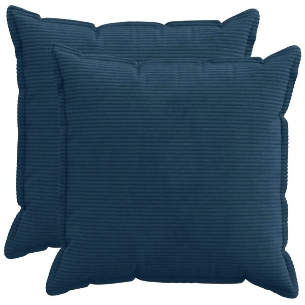 Presvlaka za jastuk 2 kom. HOUTEN Mornarsko plava 55 x 55 cm - Modra 55 x 55 cm 2
