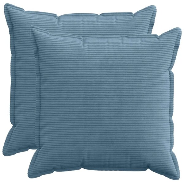 Presvlaka za jastuk 2 kom. HOUTEN Plava 55 x 55 cm Kord - Plava 55 x 55 cm 2