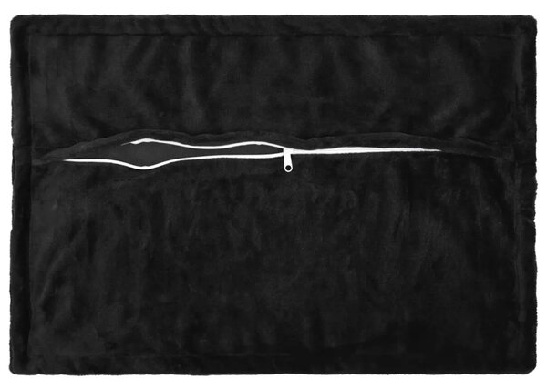 Presvlaka za jastuk 2 pcs HOUTEN Crna 50 x 80 cm Flanel - Crna 50 x 80 cm 2