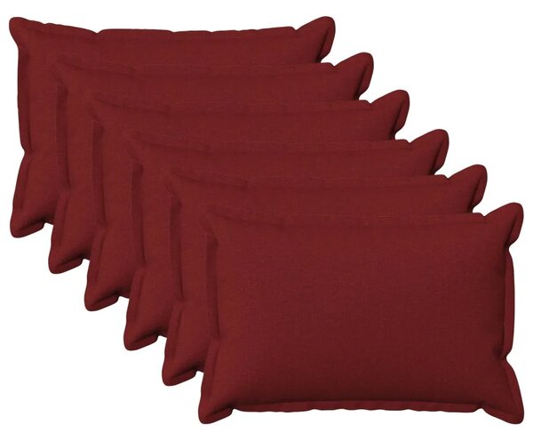 Presvlaka za jastuk 6 pcs HOUTEN Vinska crvena 40 x 60 cm - boja crnog vina 40 x 60 cm 6