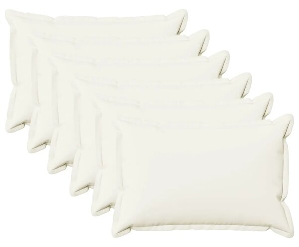 Presvlaka za jastuk 6 pcs HOUTEN Bijela 50 x 70 cm Umjetni lan - Bijela 50 x 70 cm 6