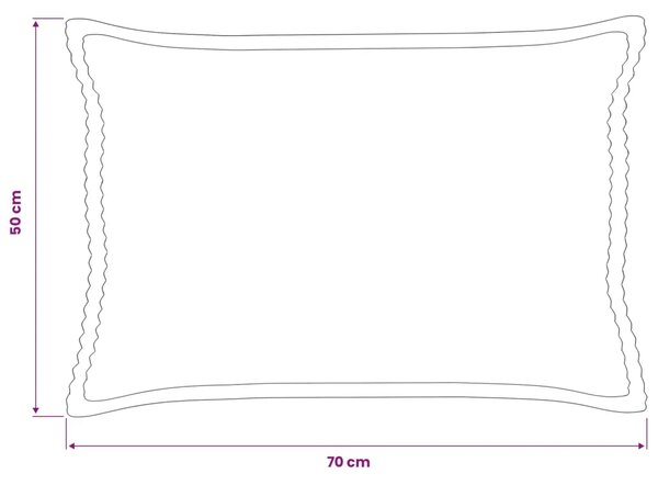 Presvlaka za jastuk 2 kom. HOUTEN Plava 50 x 70 cm Kord - Plava 50 x 70 cm 2