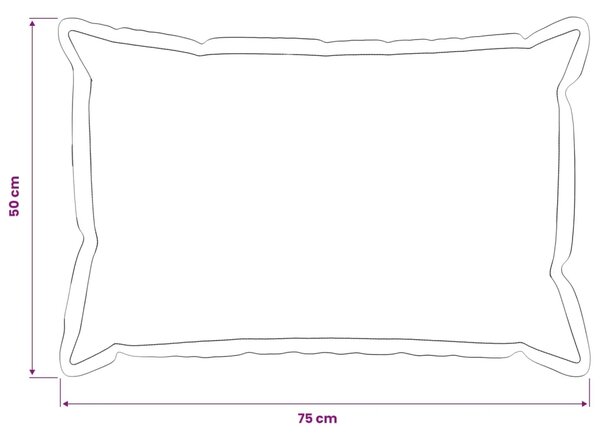 Presvlaka za jastuk 2 pcs HOUTEN Traper plava 50 x 75 cm - Trapere plave boje 50 x 75 cm 2