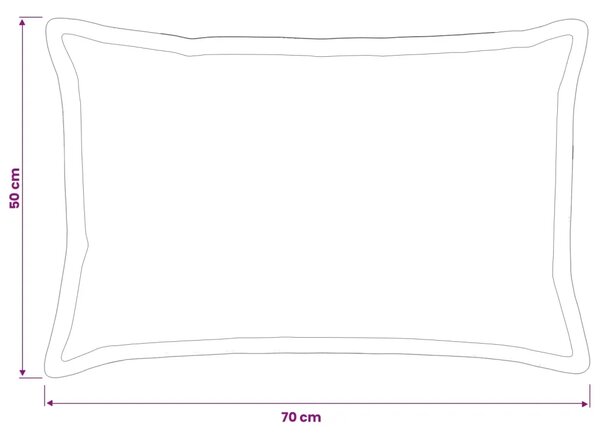 Presvlaka za jastuk 2 kom. HOUTEN Antracit 50 x 70 cm - Antracit 50 x 70 cm 2