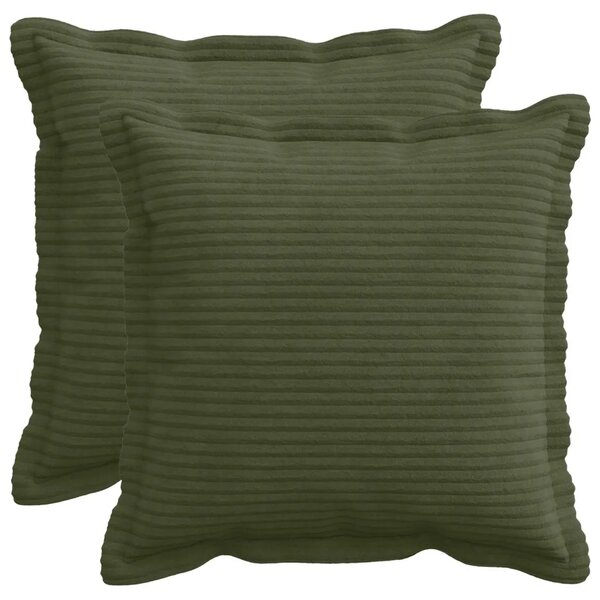 Presvlaka za jastuk 2 kom. HOUTEN Zelena 35 x 35 cm Kord - Zelena 35 x 35 cm 2