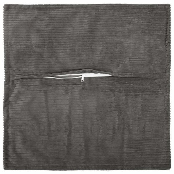 Presvlaka za jastuk 12 kom. HOUTEN Tamnosiva 45 x 45 cm Kord - Tamnosiva 45 x 45 cm 12
