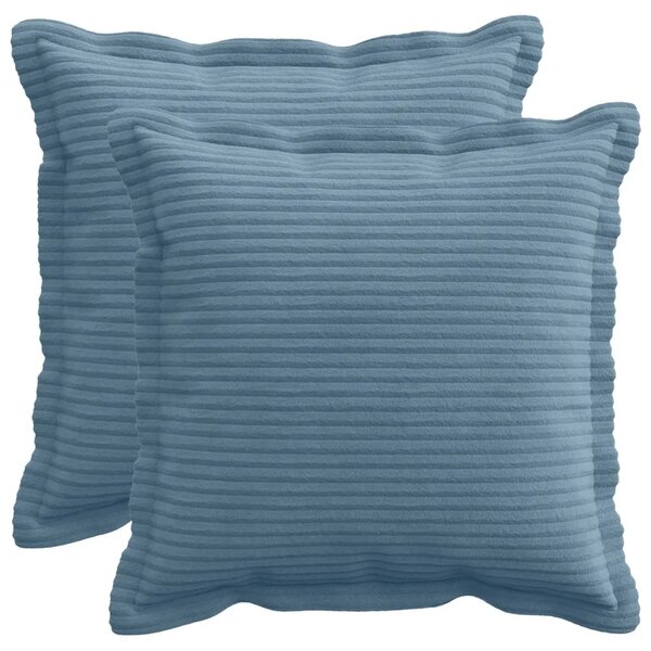 Presvlaka za jastuk 2 kom. HOUTEN Plava 40 x 40 cm Kord - Plava 40 x 40 cm 2