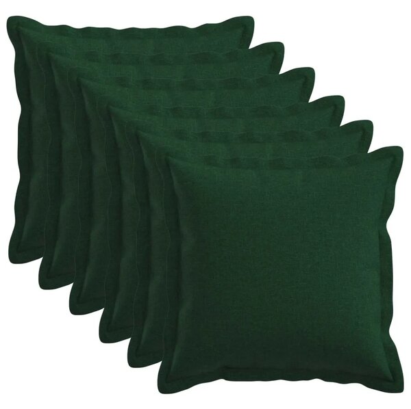 Presvlaka za jastuk 6 pcs HOUTEN Tamnozelena 45 x 45 cm - Tamnozelena 45 x 45 cm 6