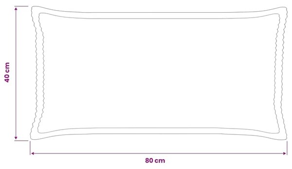 Presvlaka za jastuk 6 kom. HOUTEN Krem 40 x 80 cm Kord - Krem 40 x 80 cm 6