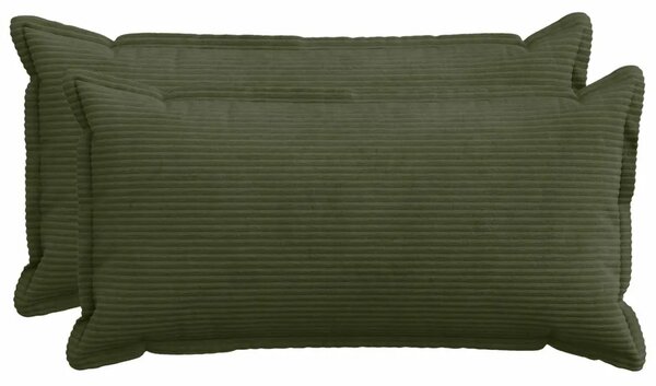 Presvlaka za jastuk 2 kom. HOUTEN Zelena 40 x 80 cm Kord - Zelena 40 x 80 cm 2