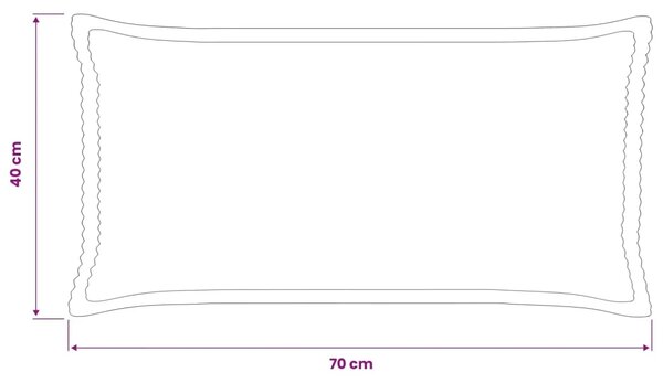 Presvlaka za jastuk 2 kom. HOUTEN Plava 40 x 70 cm Kord - Plava 40 x 70 cm 2