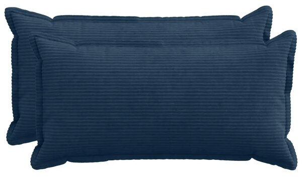 Presvlaka za jastuk 2 kom. HOUTEN Mornarsko plava 40 x 80 cm - Modra 40 x 80 cm 2