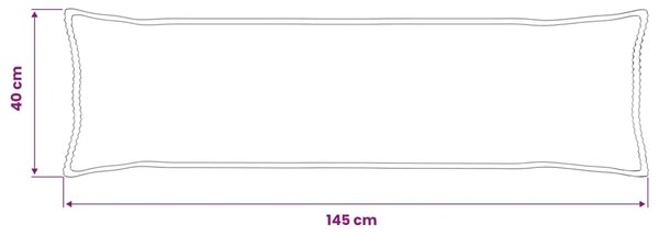 Presvlaka za jastuk 2 kom. HOUTEN Žuta 40 x 145 cm Kord - Žuta 40 x 145 cm 2