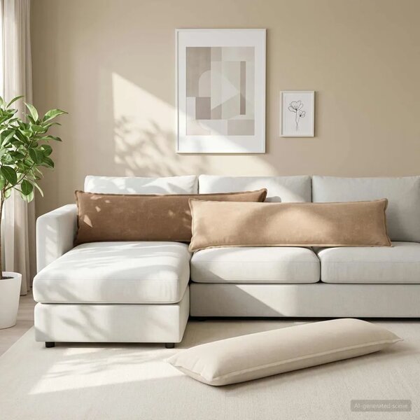 Presvlaka za jastuk 2 kom. HOUTEN Krem 40 x 145 cm - Krem 40 x 145 cm 2