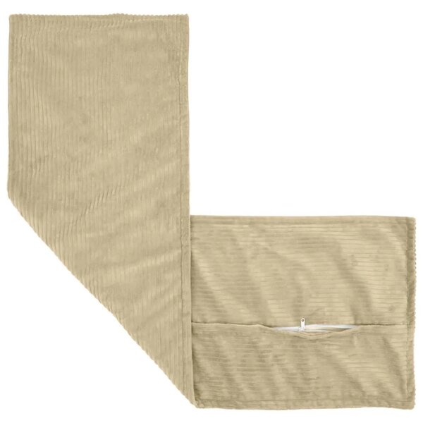 Presvlaka za jastuk 2 kom. HOUTEN Svijetlozeleni sivi Kord - Svijetlo zelena siva 40 x 145 cm 2