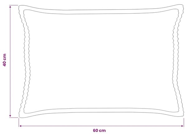 Presvlaka za jastuk 2 kom. HOUTEN Crvena narančasta 40 x 60 cm - Crvena narančasta 40 x 60 cm 2