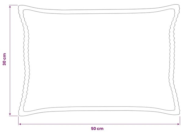 Presvlaka za jastuk 2 kom. HOUTEN Mornarsko plava 30 x 50 cm - Modra 30 x 50 cm 2