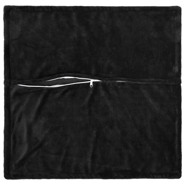 Presvlaka za jastuk 2 pcs HOUTEN Crna 35 x 35 cm Flanel - Crna 35 x 35 cm 2