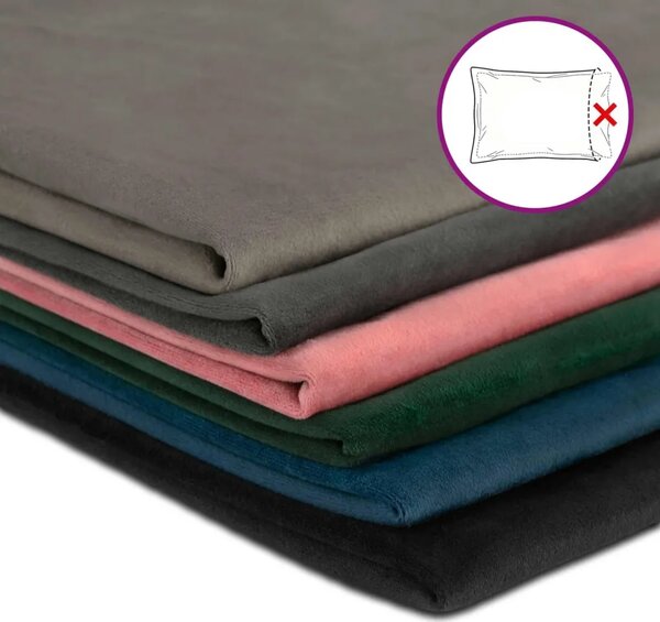 Presvlaka za jastuk 2 pcs HEERLEN Tamnosiva 80 x 80 cm Baršun - Tamnosiva 80 x 80 cm 2