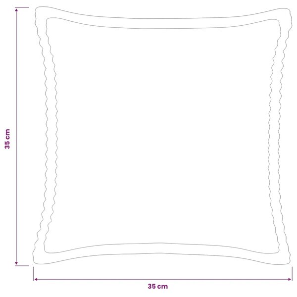 Presvlaka za jastuk 6 kom. HOUTEN Antracit 35 x 35 cm Kord - Antracit 35 x 35 cm 6