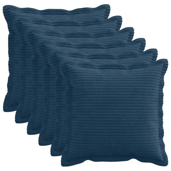 Presvlaka za jastuk 6 kom. HOUTEN Mornarsko plava 30 x 30 cm - Modra 30 x 30 cm 6