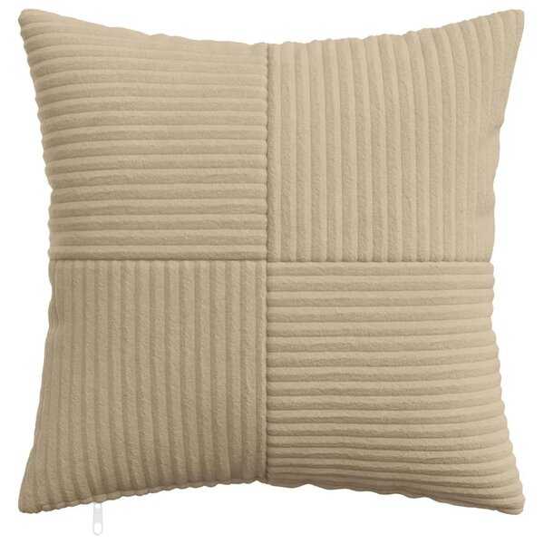 Presvlaka za jastuk 12 pcs ALMELO Sivosmeđa 40 x 40 cm Kord - Sivosmeđa 40 x 40 cm 12