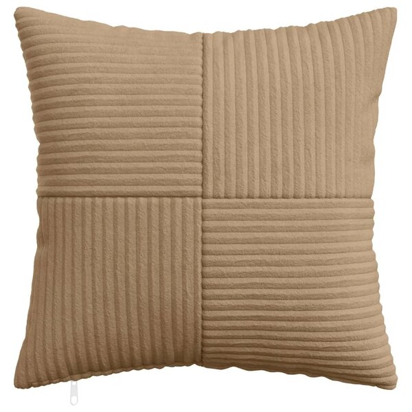 Presvlaka za jastuk 2 pcs ALMELO Smeđa 50 x 50 cm Kord - Smeđa 50 x 50 cm 2