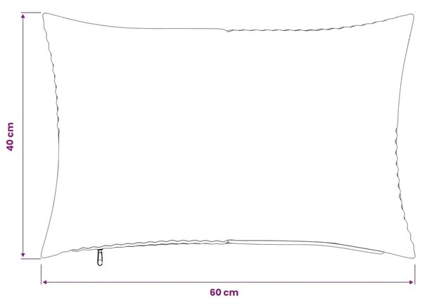 Presvlaka za jastuk 6 pcs ALMELO Mornarsko plava 40 x 60 cm - Modra 40 x 60 cm 6
