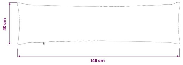 Presvlaka za jastuk 2 pcs ALMELO Mornarsko plava 40 x 145 cm - Modra 40 x 145 cm 2