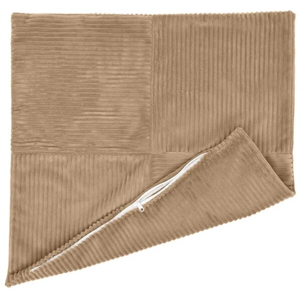 Presvlaka za jastuk 2 pcs ALMELO Smeđa 50 x 50 cm Kord - Smeđa 50 x 50 cm 2