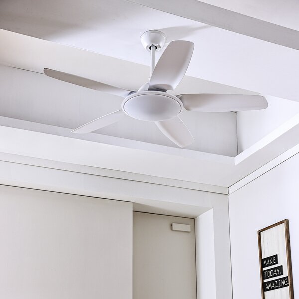 Lucande Divian LED stropni ventilator, bijeli, DC, tih, CCT, Bijela, Dnevni boravak/blagovaonica, Metal