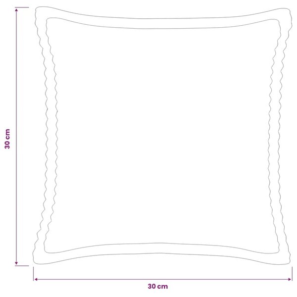 Presvlaka za jastuk 6 kom. HOUTEN Mornarsko plava 30 x 30 cm - Modra 30 x 30 cm 6