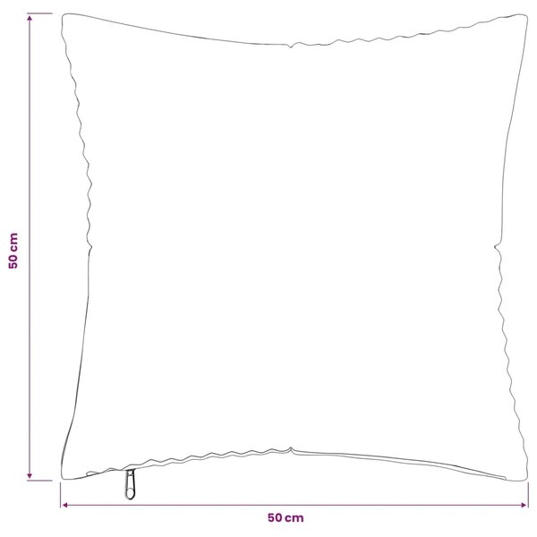 Presvlaka za jastuk 2 pcs ALMELO Smeđa 50 x 50 cm Kord - Smeđa 50 x 50 cm 2