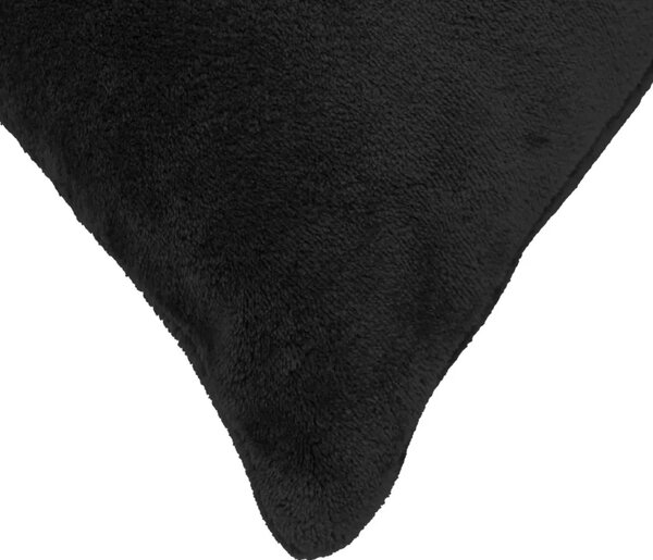 Presvlaka za jastuk 6 pcs HEERLEN Crna 70 x 70 cm Flanel - Crna 70 x 70 cm 6