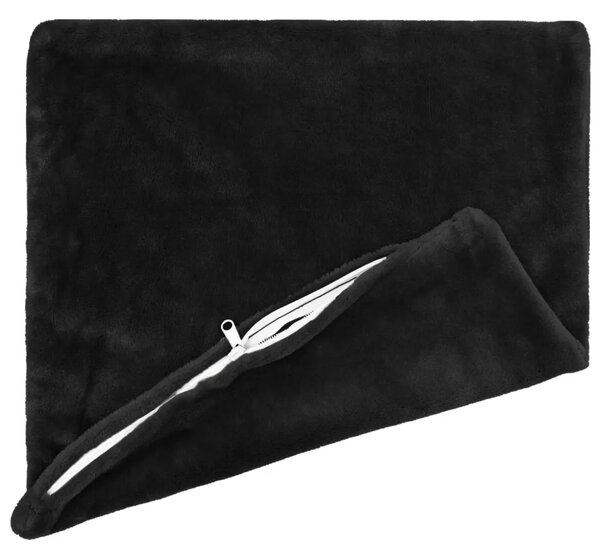 Presvlaka za jastuk 6 pcs HEERLEN Crna 70 x 70 cm Flanel - Crna 70 x 70 cm 6