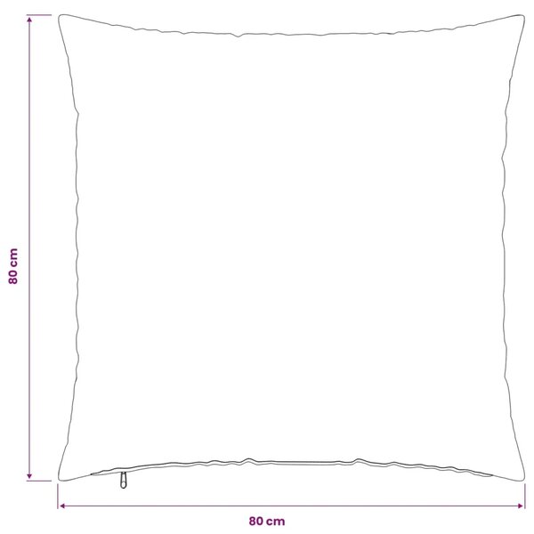 Presvlaka za jastuk 2 pcs HEERLEN Tamnosiva 80 x 80 cm Baršun - Tamnosiva 80 x 80 cm 2