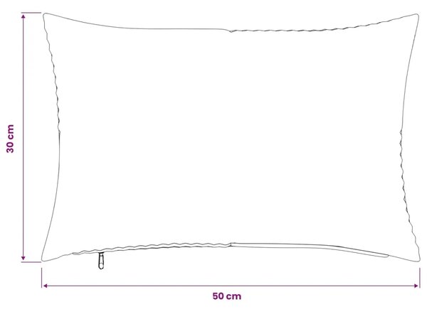 Presvlaka za jastuk 2 pcs ALMELO Smeđa 30 x 50 cm Kord - Smeđa 30 x 50 cm 2