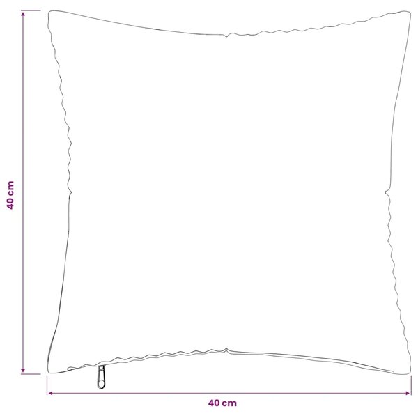 Presvlaka za jastuk 12 pcs ALMELO Crvena narančasta 40 x 40 cm - Crvena narančasta 40 x 40 cm 12