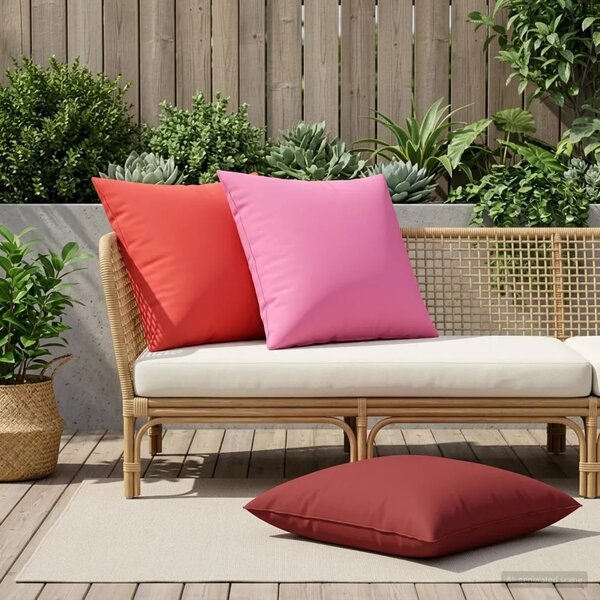 Presvlaka za jastuk 2 pcs HEERLEN Vinska crvena 80 x 80 cm - boja crnog vina 80 x 80 cm 2