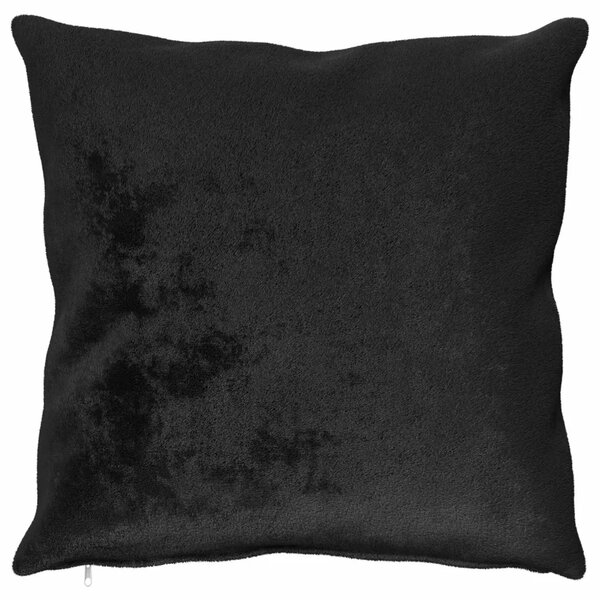 Presvlaka za jastuk 6 pcs HEERLEN Crna 70 x 70 cm Flanel - Crna 70 x 70 cm 6