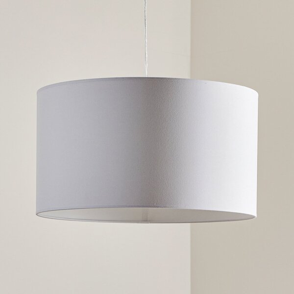 Duolla Viseća lampa na kotačiću, bijela, Ø 45 cm, prigušiva, Bijela, Dnevni boravak/blagovaonica, Tkanina / tekstil