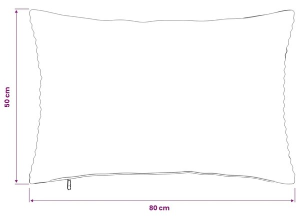 Presvlaka za jastuk 6 pcs HEERLEN Antracit 50 x 80 cm Kord - Antracit 50 x 80 cm 6