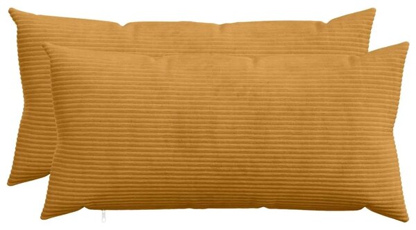Presvlaka za jastuk 2 pcs HEERLEN Žuta 40 x 70 cm Kord - Žuta 40 x 70 cm 2
