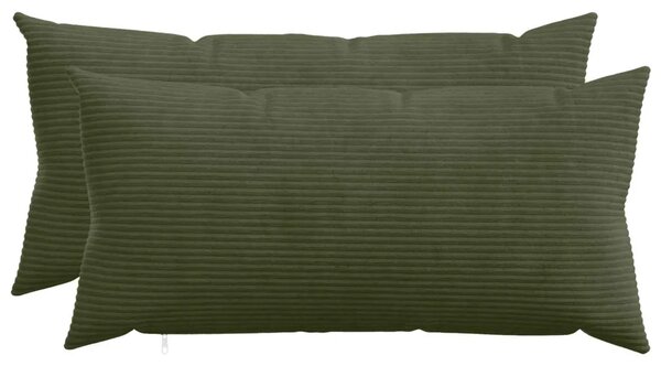 Presvlaka za jastuk 2 pcs HEERLEN Zelena 40 x 70 cm Kord - Zelena 40 x 70 cm 2