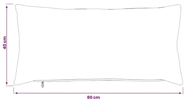 Presvlaka za jastuk 6 pcs HEERLEN Mornarsko plava 40 x 80 cm - Modra 40 x 80 cm 6