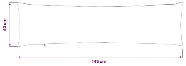 Presvlaka za jastuk 2 pcs HEERLEN Mornarsko plava 40 x 145 cm - Modra 40 x 145 cm 2