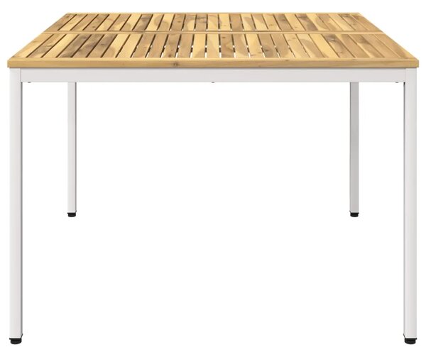 Stol za večeru u vrtu Bijela 110 x 108 5 x 75 cm - Bijela 110 x 108 5 x 75 cm