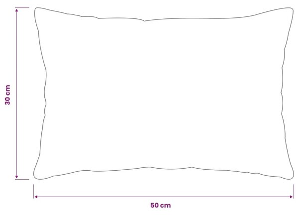 Presvlaka za jastuk 2 pcs HEERLEN Crna 30 x 50 cm Flanel - Crna 30 x 50 cm 2