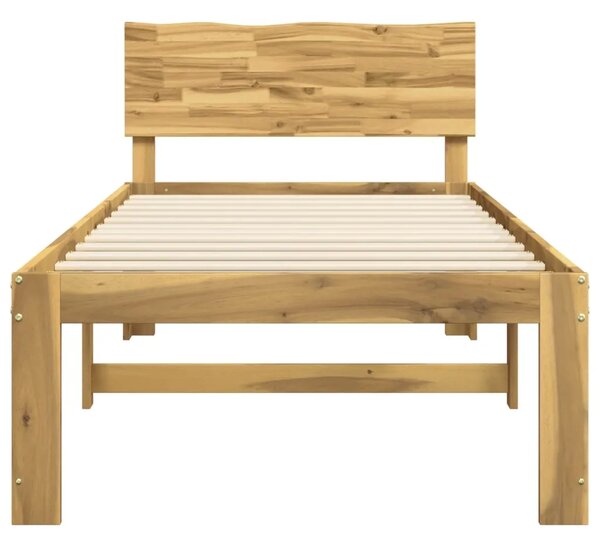 Krevet s uzglavljem ROSTOCK Bijela 80 x 200 cm - Bijela 80 x 200 cm