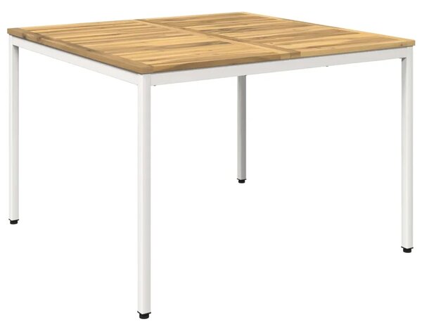 Stol za večeru u vrtu Bijela 110 x 108 5 x 75 cm - Bijela 110 x 108 5 x 75 cm